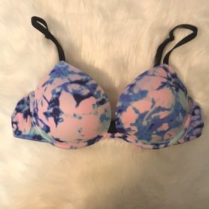PINK Tie Dye Push-up Bra